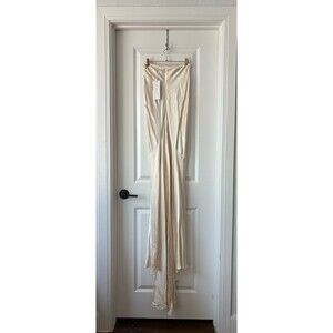 Shona Joy La Lune High Waist Skirt Sz 4 Ivory/Cream BRIDAL